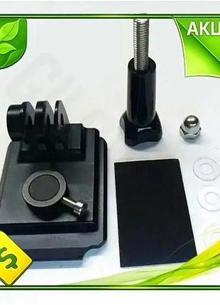 Ve крепление для камеры gopro new version алюминиевое с фиксатором для шлема экшн камеры крепеж на кас n6w_ver