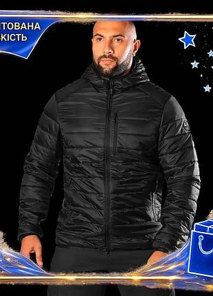 Dm пуховик мужской зимний спецификация 2.2 storm hood 2.0 черный с утеплителем t-loft для активного от spe|lz