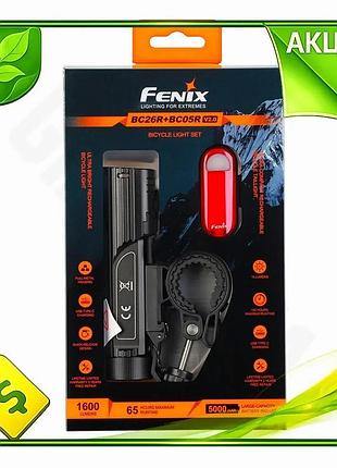 Ve комплект велосипедна фара fenix new version вологостійка чорна для шосейного та гірського велоспорт n6w_ver
