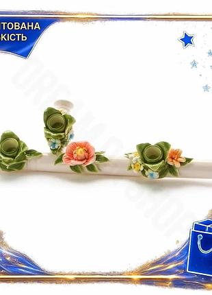 Dm подсвечник с цветами спецификация 2.2 seletti фарфоровый настольный декор для интерьера камины свеч spe|lz