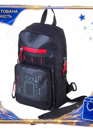 Dm рюкзак через плече специфікація 2.2 troika cross bag 5л міський для дорослих та підлітків чорний су spe|lz