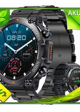 Ve умные смарт часы smart new version storm steel черные для мужчин с пульсометром и фитнес трекером n6w_ver