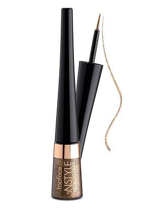 Topface - підводка "instyle - metallic eyeliner" (007 - золота)