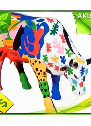 Ve статуетка корова cow parade new version a la mootisse полірезин для інтер'єру декоративна фігурна ф n6w_ver