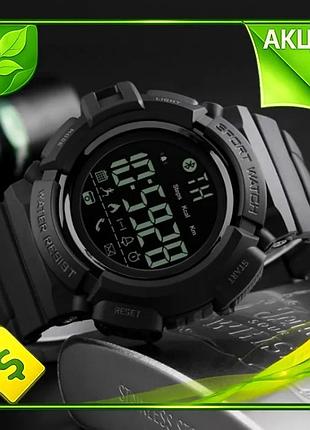 Ve спортивний смарт годинник skmei new version з bluetooth крокомір для чоловіків і жінок чорний фітне n6w_ver