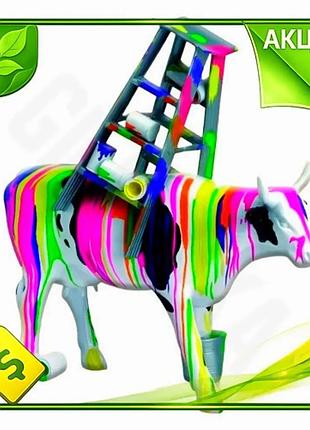 Ve статуэтка корова muuu travies new version коллекционная полистоун декоративная фигурка для интерьер n6w_ver