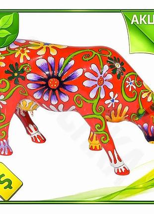 Ve статуетка корова flower cow new version cow parade колекційна полірезин для інтер'єру декор для дом n6w_ver