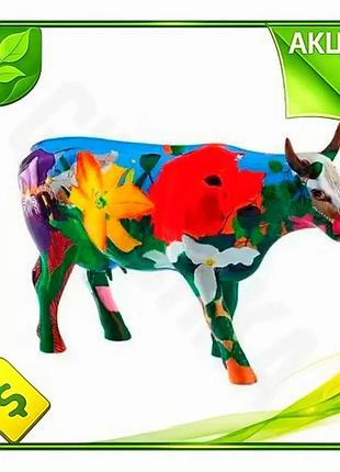 Ve статуэтка корова georgia o'cowffe new version коллекционная полирезин фигурка для дома и интерьера n6w_ver