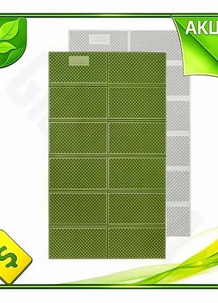 Ve коврик складной naturehike двухслойный new version ixpe для пикника и отдыха на природе зеленый 200 n6w_ver