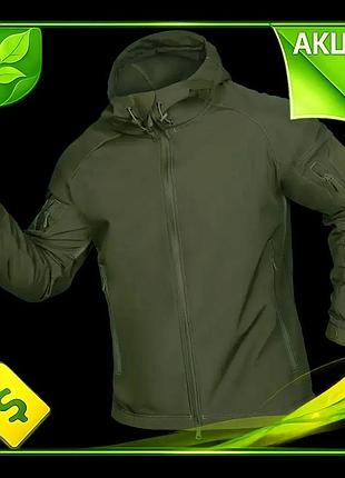 Ve куртка чоловіча тепла stalker new version softshell оливкова для військовослужбовців осіння зимова n6w_ver