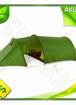 Ve намет тримісний naturehike світло-зелений new version для кемпінгу та активного відпочинку легкий в n6w_ver