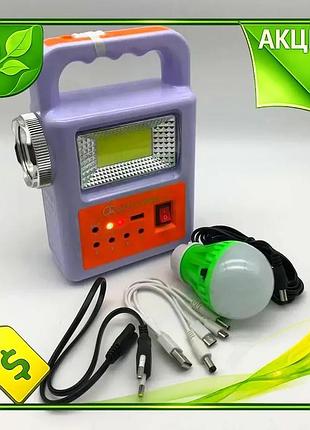 Ve фонарь-прожектор с солнечной панелью new version и аккумулятором 2500mah для рыбалки и отдыха на пр n6w_ver