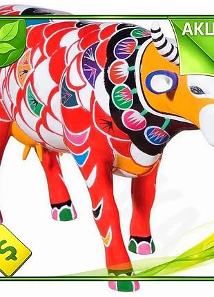 Ve статуетка корова shanghai cow new version полістоун 30х9х20 см фігурка для інтер'єру сувенір для ко n6w_ver