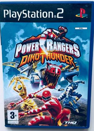 Power rangers dino thunder, б/у, английская версия - диск для playstation 2