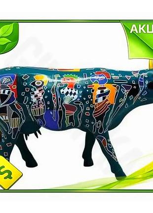 Ve статуэтка корова cow parade new version friends полистоун 30х9х20 см декоративная фигурка для интер n6w_ver