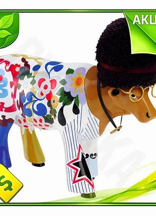 Ve статуэтка корова cow parade new version wooodstock 30 х 9 х 20 см полистоун коллекционная фигурка д n6w_ver