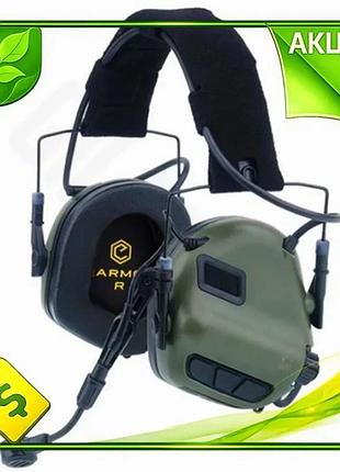 Ve активні навушники earmor m32 new version для стрільби оливкові захисні навушники з шумопоглинанням n6w_ver