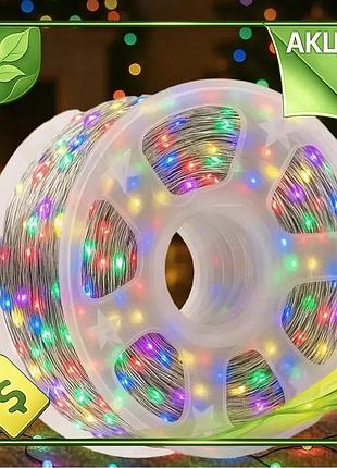 Ve гірлянда світлодіодна роса 50м new version 500 led на прозорому дроті з пультом дистанційного керув n6w_ver