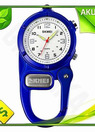 Ve кварцовий годинник skmei з new version карабіном і led-ліхтариком для чоловіків з підсвічуванням ст n6w_ver