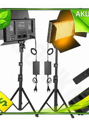 Ve освітлювач студійний nagnahz led new version відео світло зі штативом для відеозйомки та фото зйомк n6w_ver