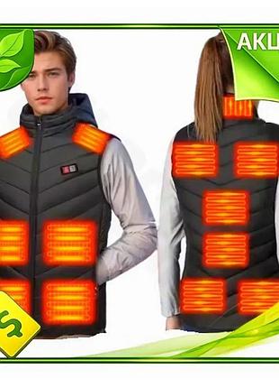 Ve мужской жилет с подогревом new version heatfashion черный 4xl зимний утепленный жилет для активного n6w_ver