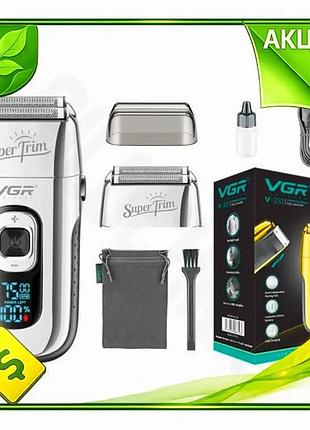 Ve электробритва шейвер vgr usb new version аккумуляторная для гладкого бритья и ухода за бородой рото n6w_ver