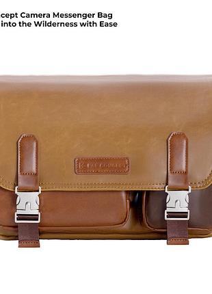 Портативна водонепроникна сумка на одне плече для фотоапарата k&f concept 10л gobi brown (kf13.142v1)