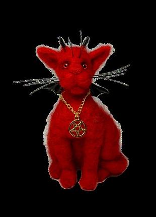 Котик-чёртик “огненный хранитель”