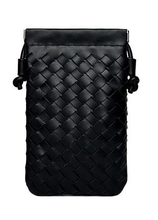 Маленька жіноча сумка штучна шкіра чорний арт.5688 black ( xvt)