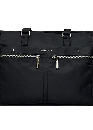 Сумка-шопер поліестер чорний арт.6102-07 black epol (54)