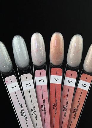 84 палитра crooz liquid polygel yuki no01-06, шт
