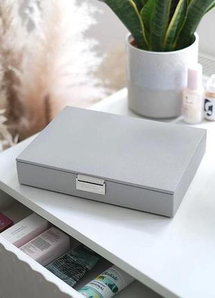 Скринька для прикрас pebble grey & silver, 18*25*4 см, 74490 скринька для прикрас pebble grey, 18*25*4 см, 74490 stackers nai