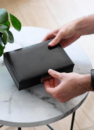Скринька для запонок black, 12,5*18*4,5 см, 73184 stackers nai