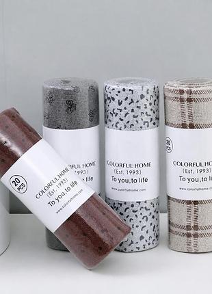 Рулон кухонних серветок з мікрофібри 25x25 см