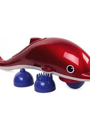 Массажер для тела, рук и ног dolphin дельфин. цвет: красный pu-20