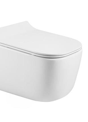 Hippo rimless унітаз 51*35*36см підвісний, сидіння тверде slim slow-closing