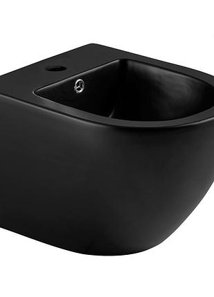 Lesna black биде подвесное 49,5*37*32,5 см, черное матовое