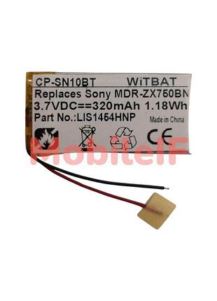 Акумулятор батарея sony mdr-10rbt, lis1454hnp, mdr-zx750bn, mdr-zx770bn, 320mah