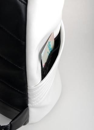 Белый мужской рюкзак rolltop для путешествий с отделением для ноутбука4 фото