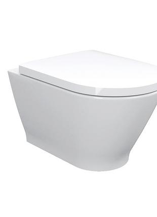 Lednice унитаз подвесной (52,5*36*35,5см, rimless, сиденье тонкое duroplast slow-closing)