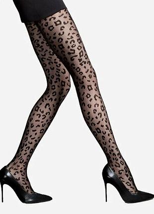 Колготки lores leopardo 20-40 den xs/s 1/2 чорний