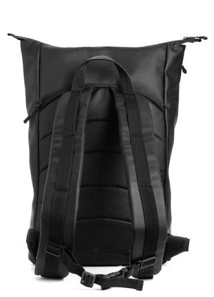 Черный мужской рюкзак rolltop для путешествий с отделением для ноутбука тренд 20218 фото