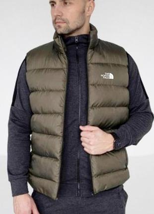 Чоловіча жилетка the north face хакі xl