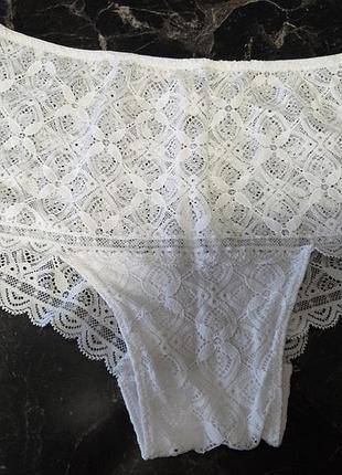 Труси білі жіночі мереживні intimissimi  p.l -xl