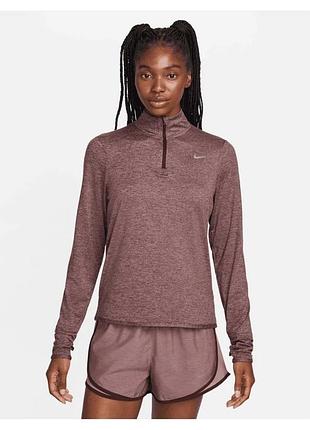 Лонгслів жіночий nike running dry-fit спортивна кофта рашгард