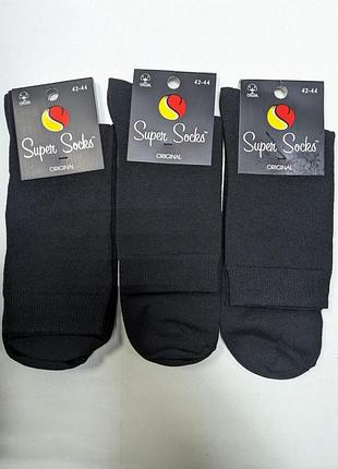 Носки мужские высокие. классические мужские носки (3шт в уп) supersocks art.048 42-44