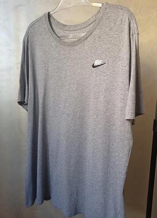 Футболка nike хороший стан розмір xxl колір сірий чоловіча