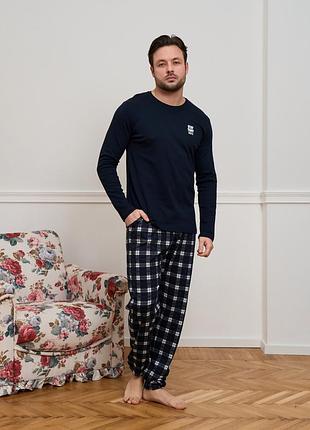 Чоловічий комплект зі штанами в карту — інтерлок tom john 93541 xxl