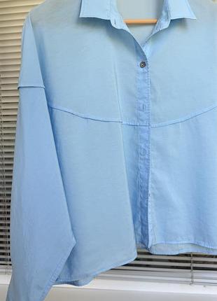 Голубая рубашка massimo dutti xs-s
