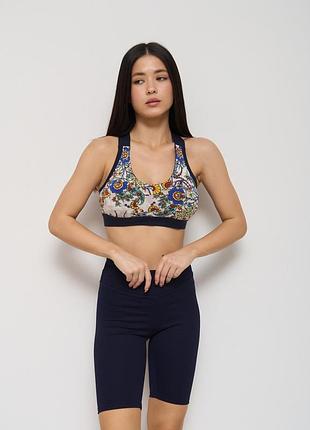 Велосипедки женские в рубчик nicoletta 10075 xxl, темно-синие